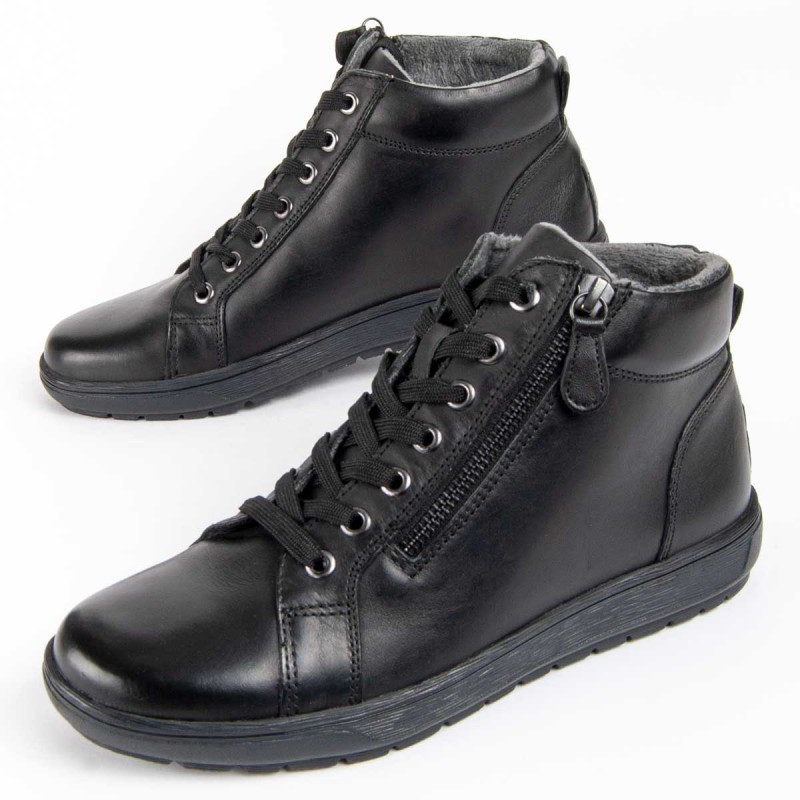 Botín Casual De Piel Para Mujer. Purapiel Botilina 99461