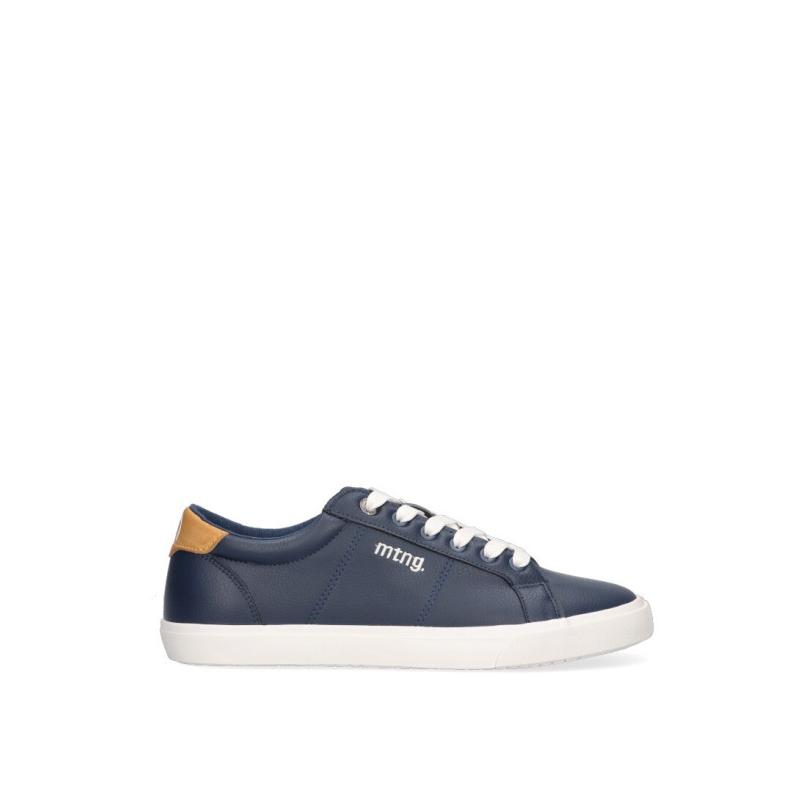Zapatillas Casual Mustang - Hombre - Suela Plana - Modelo 84732 - Color Marino