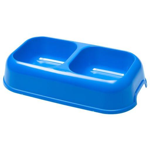 Ferplast Comedero y Bebedero de Plástico Doble Party (Perros , Comederos y bebederos) - 10 cm10