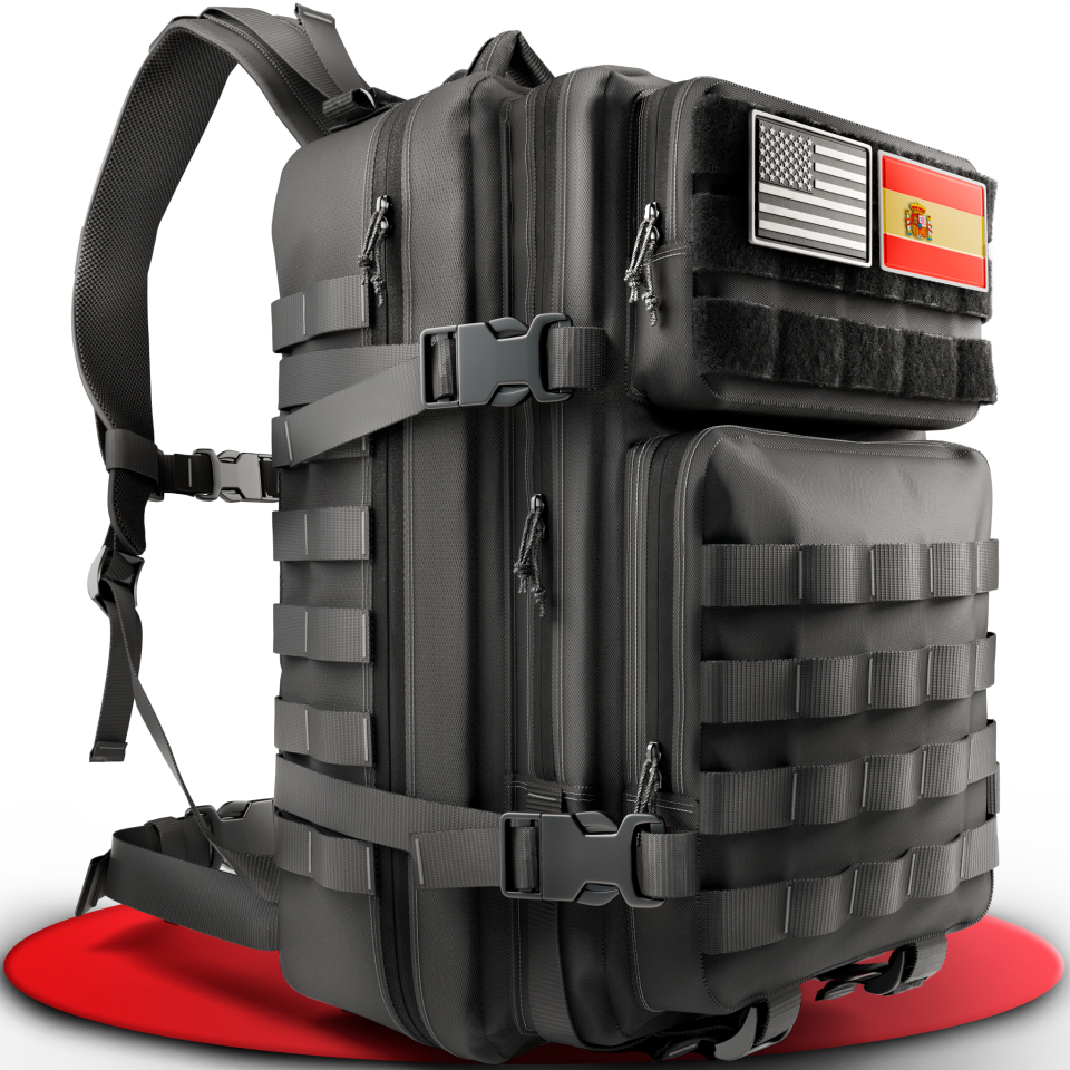 SPARTANFY Mochila Crossfit Táctica Militar Resistente para Gimnasio con Soporte de Carga Pesada y Gran Capacidad Ideal para Montañismo y Senderismo