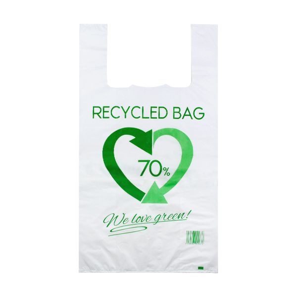 MONOUSO | Bolsa Plástico Camiseta Reutilizable 50x60cm 50µm (100 Uds)