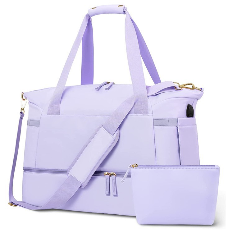 CA Nueva bolsa de equipaje de fitness impermeable, transpirable, duradera, con separación seca y húmeda, multifuncional, de gran capacidad con bolsa pequeña.