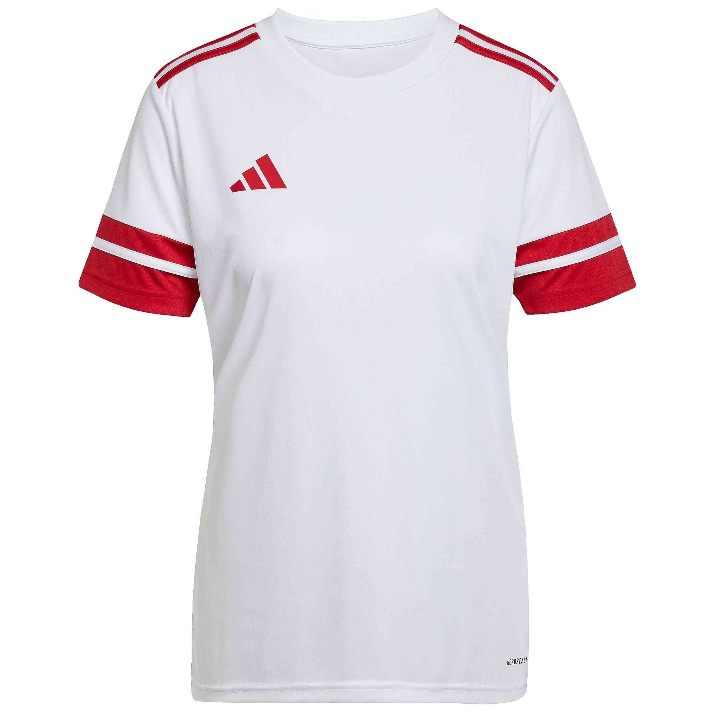 Camiseta De Manga Corta Adidas modelo Squadra 25 "White / Team Power Red 2" para Mujer en color Blanco