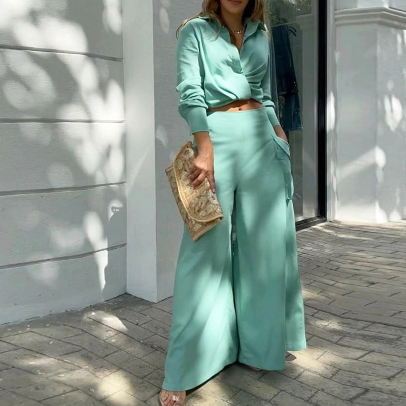 TK 2024 INS Estilo Temperamento Conmutador Tendencia Camisa de Moda Traje Casual