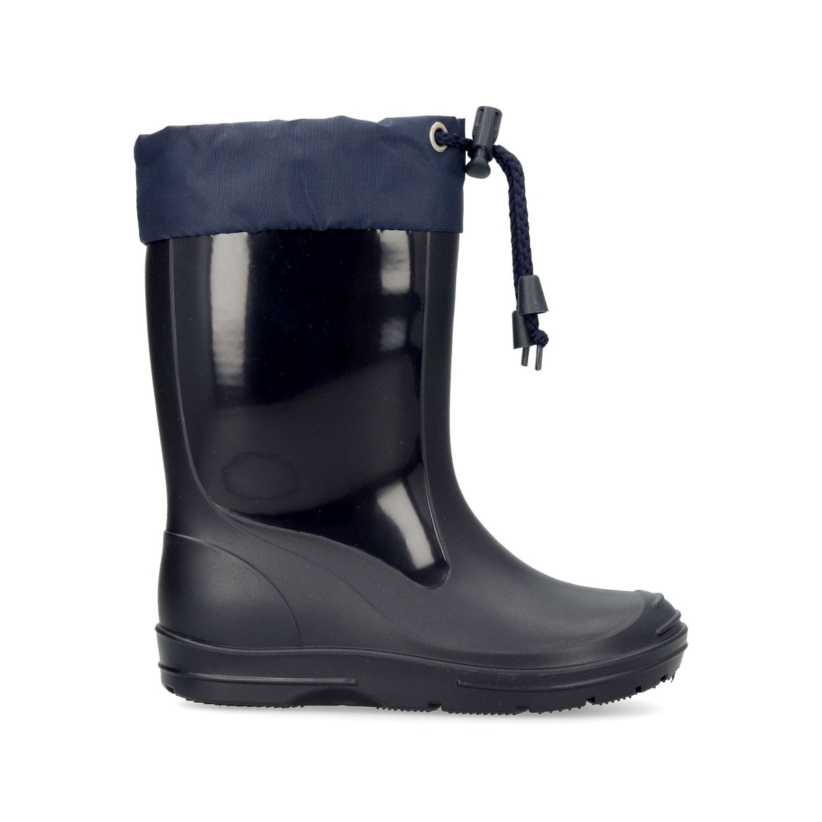 Beppi - Botas de agua para niños con forro textil interior y collarín ajustable, goma flexible impermeable ideal lluvia