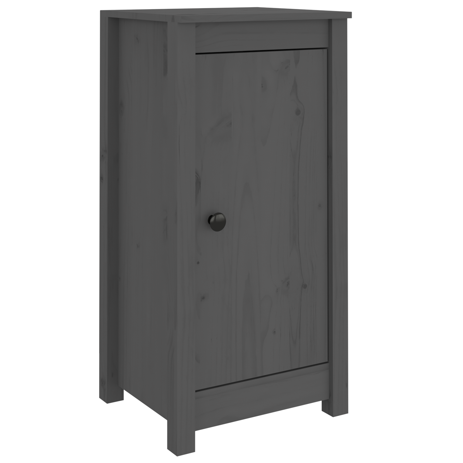 vidaXL Aparadores 2 uds madera maciza de pino gris 40x35x80 cm
