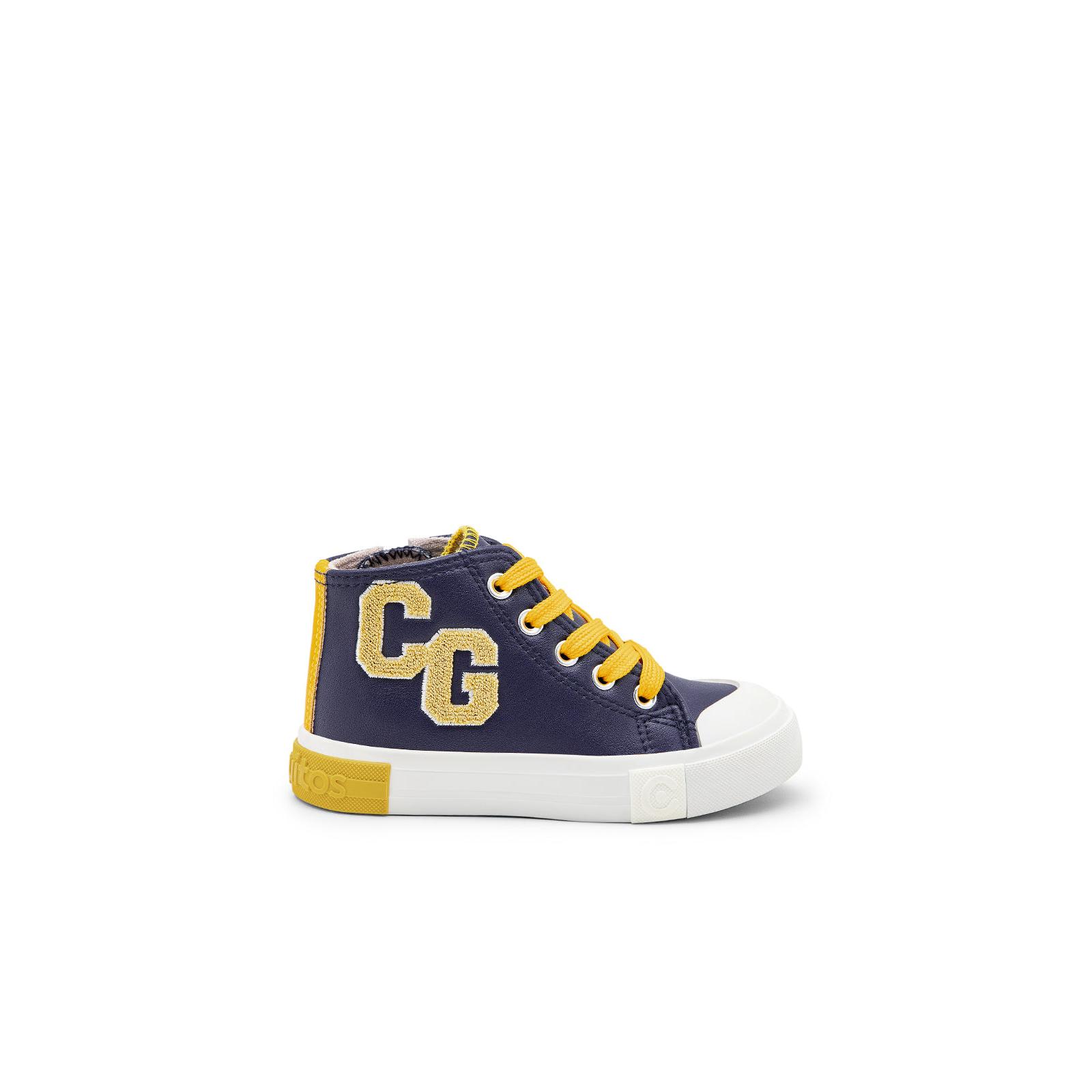 Conguitos - Zapatillas Altas De Bebés Letras Plata para Niña