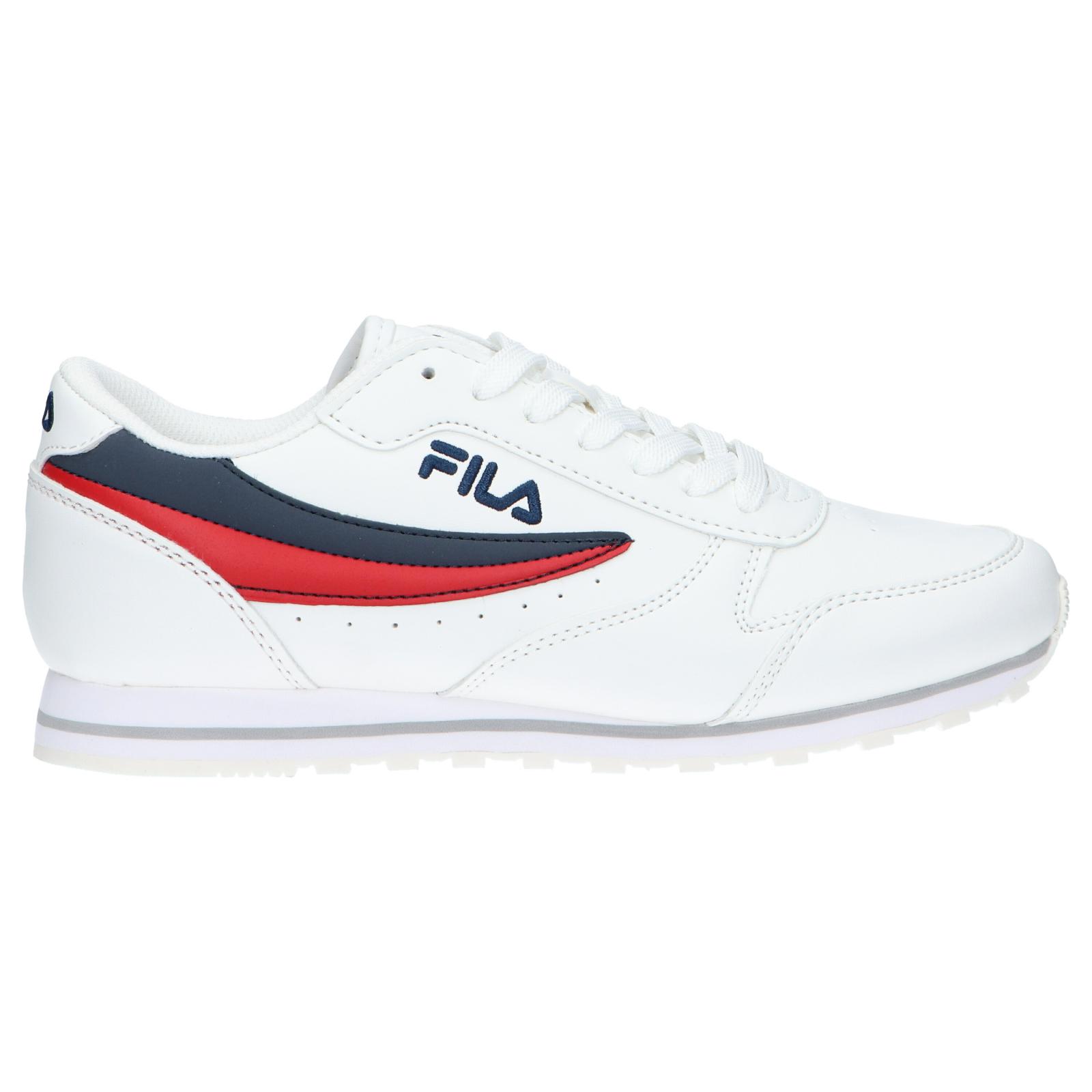 Women's and girls and boys' sneakers fila fft0014 orbit low 13032 white-dress blues