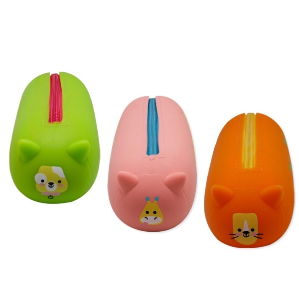 Bismark animals portatodo de silicona squeezy - 1 compartimento - 3 diseÃ±os diferentes (8 uds)