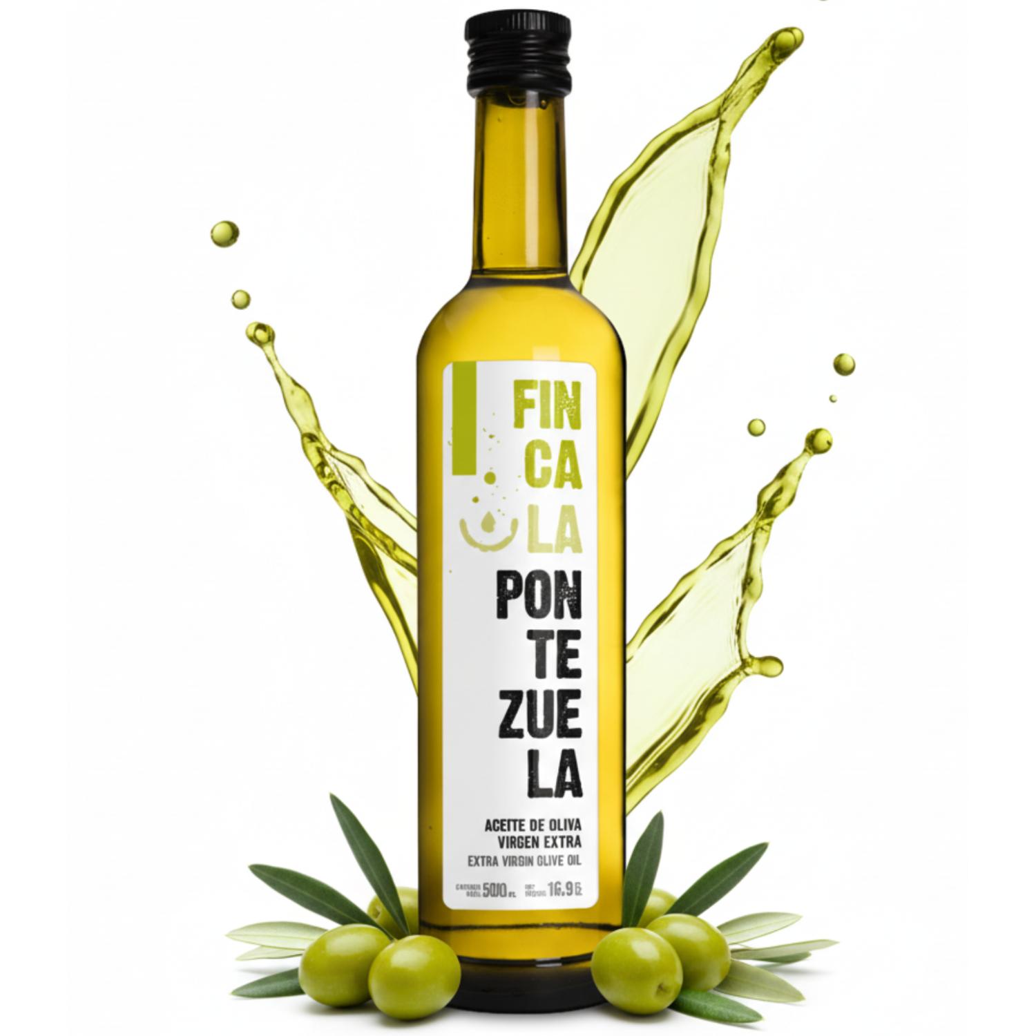 Finca La Pontezuela Aceite de Oliva Virgen Extra Picual 500ml | Mejor AOVE Español para Uso Diario | Extracción en Frio y Calidad Superior