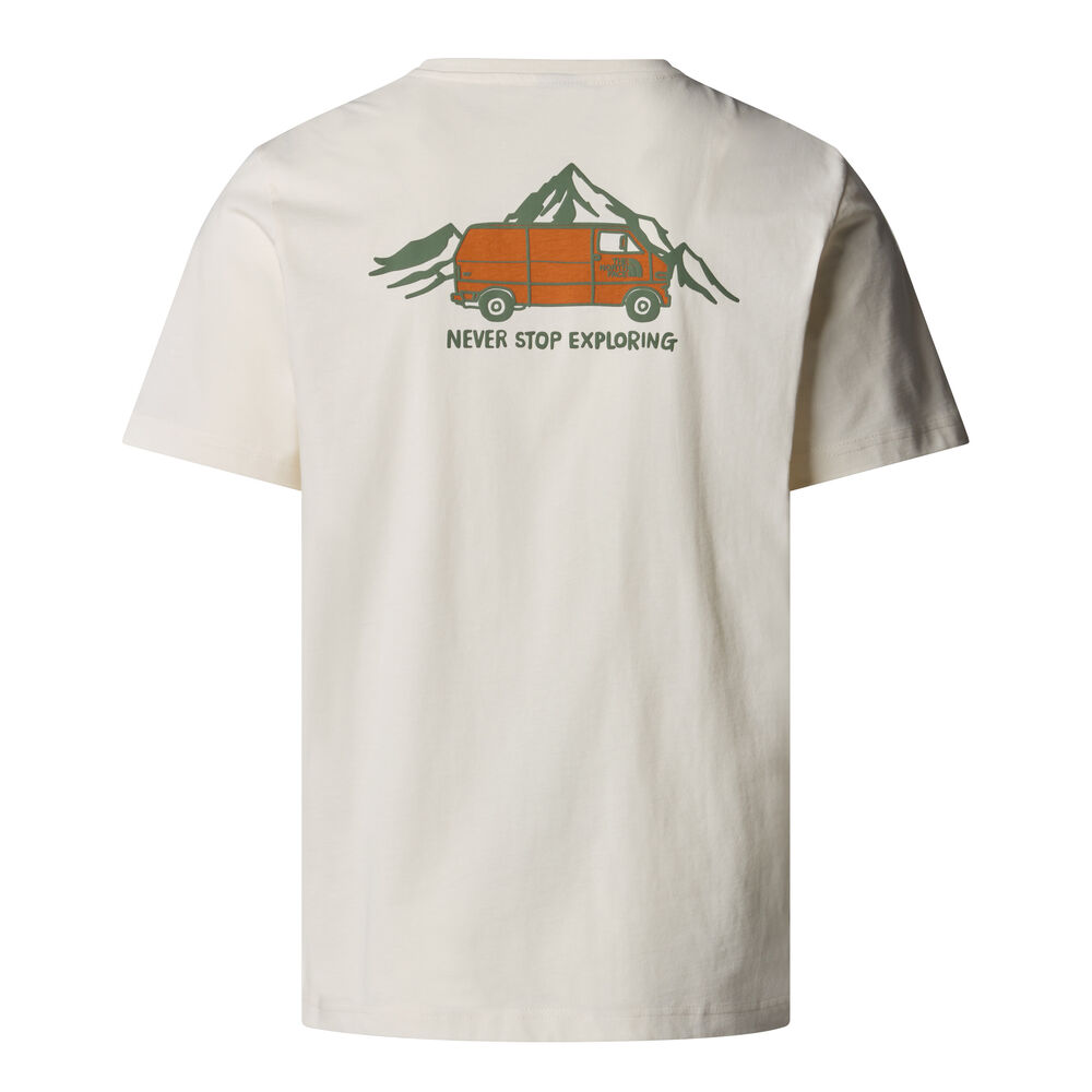 Camiseta Beige The North Face con estampado gráfico Outdoor White Dune