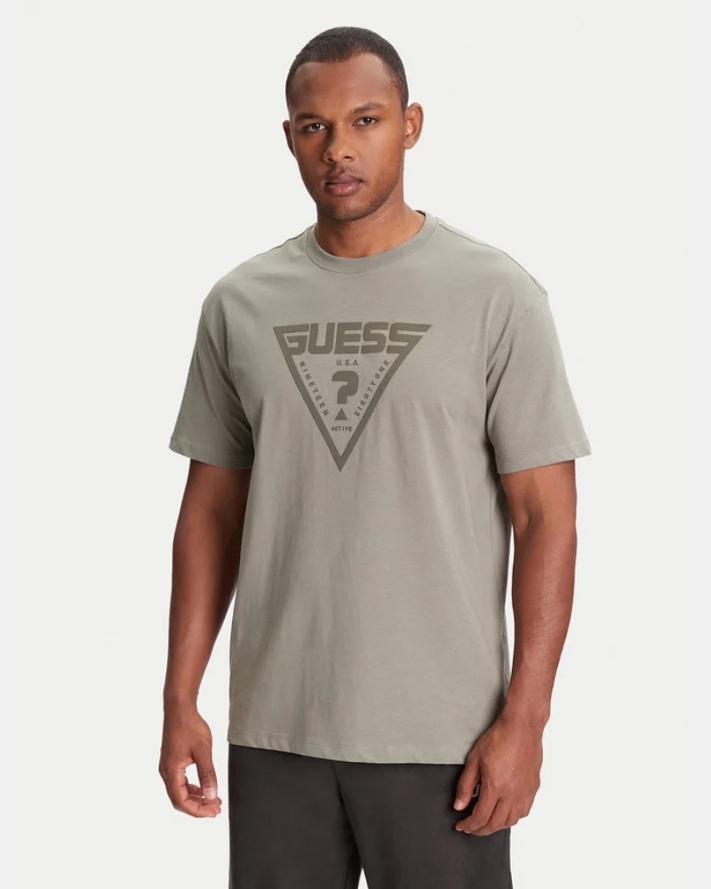 GUESS Z4BI02 I3Z14 Camisetas Manga corta Hombre Blanco Taupe