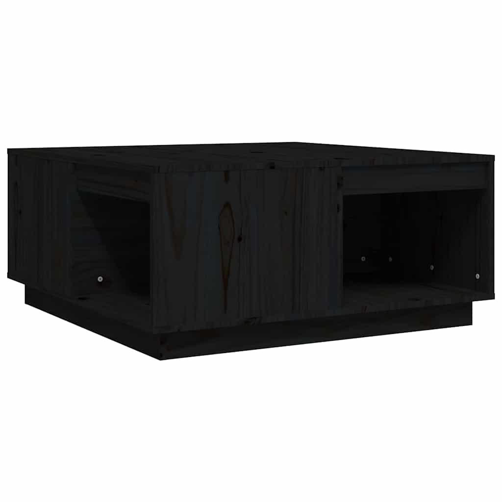 vidaXL Mesa de centro madera maciza de pino 80x81x36,5 cm Multicolor
