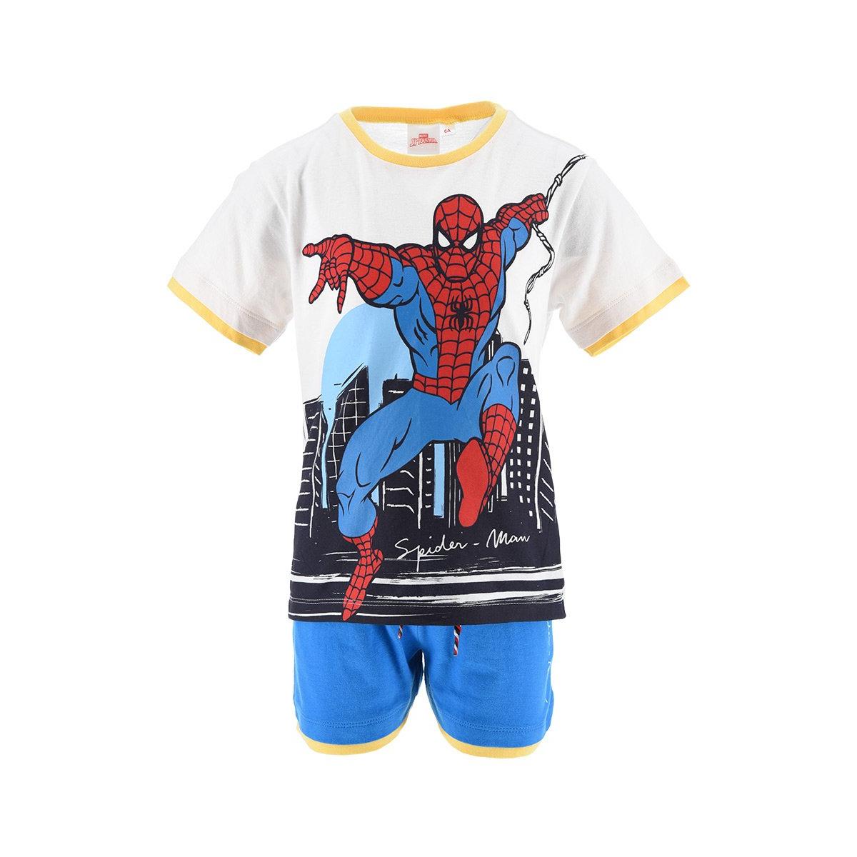 Sun City Conjunto Spiderman Marvel Algodón 100% Verano Niño