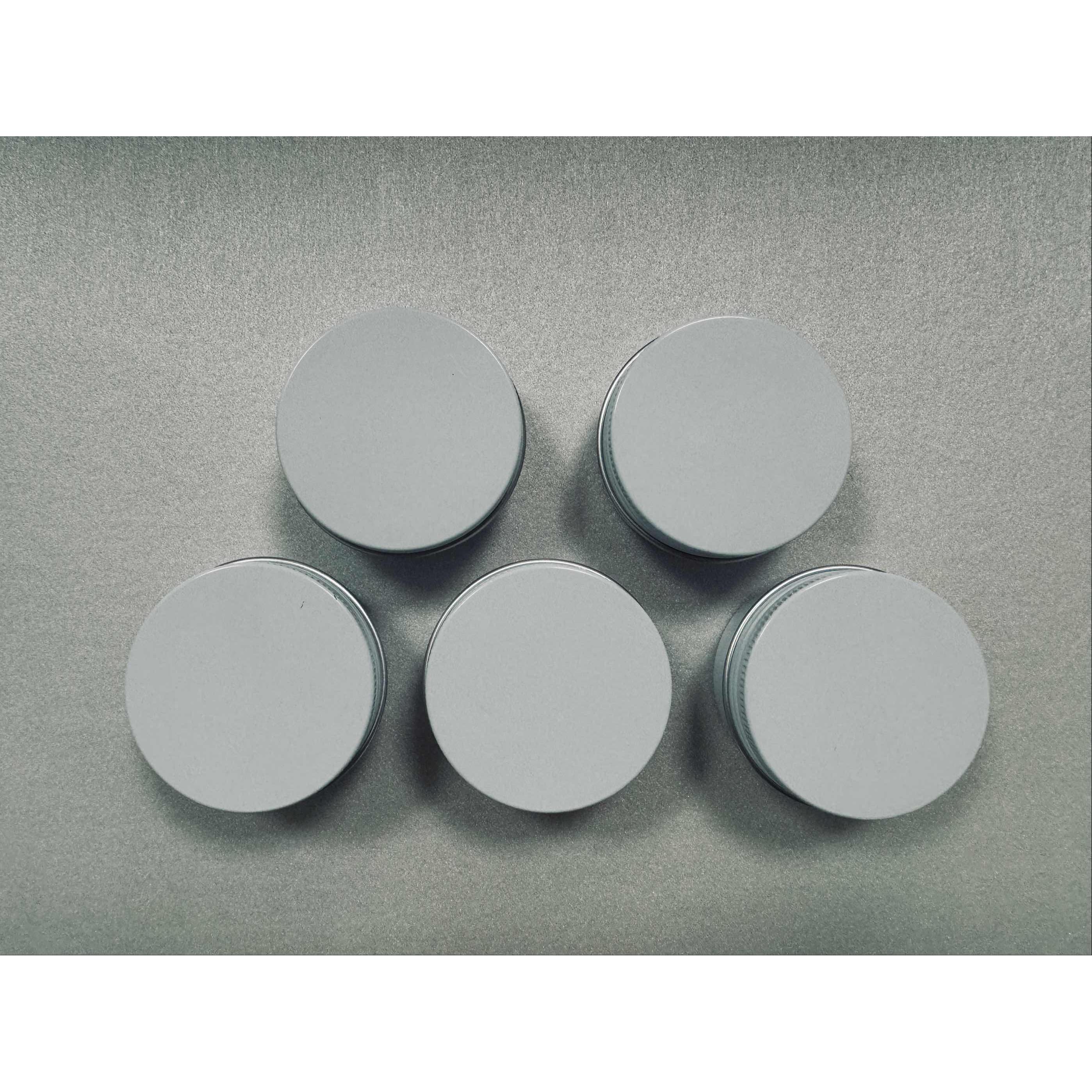 TK Jars De Aluminio Vacíos Para Cosméticos 5PCS De Diferentes Tamaños 5g-100g Paquete De Cuidado Facial Ojo Crema Labial Brillo Metal Clásico Resistente Al Rust Never Used