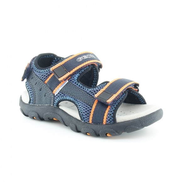 Sandalias de niño Strada Azul-Naranja Geox IGEO21E17