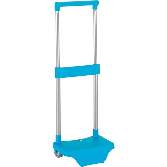 Safta Carro Porta.pqÑo. CELESTE PANT.298C  Carro Pequeño para Mochila Fabricado en España Sistema de Sujeción para Mochilas UNIVERSAL - Carro para Mochilas