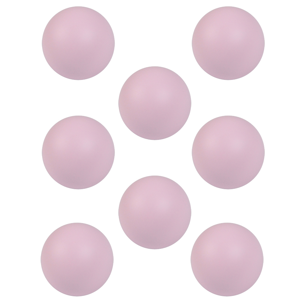 8 Un. TIRADOR Pomo Mueble BEBÉ bola madera lacada rosa - Diámetro 50MM