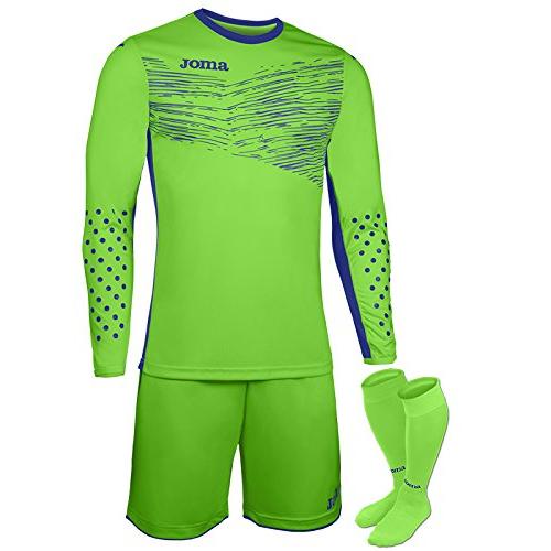 Joma Set Portero Zamora Ii Verde Fluor M/l 100431.020 Talla NiÑo 8-16 - 140cm (10 Años)