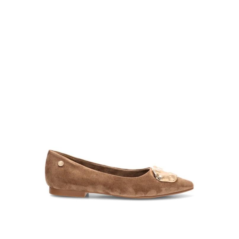 Bailarina Xti - Mujer - Suela Plana - Modelo 146236 - Color Taupe