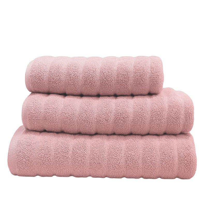 RUFINO DÍAZ Toalla Rizo 100% Algodón 550gr/m2 Canalé - Tejido absorvente, suave y resistente - Para baño, spa, piscina