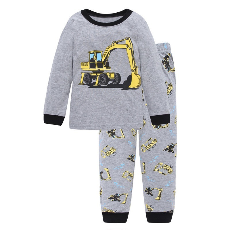 Conjunto de pijama infantil, adecuado para niños de 2 a 7 años, conjunto de pijama para niño.