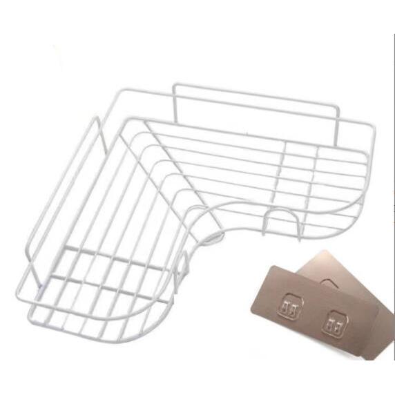 Rinconera de Ducha , Estantería de baño o cocina , bandeja de almacenamiento，No es necesario hacer agujeros，Almacenamiento en estante de almacenamiento de esquina de baño triangular
