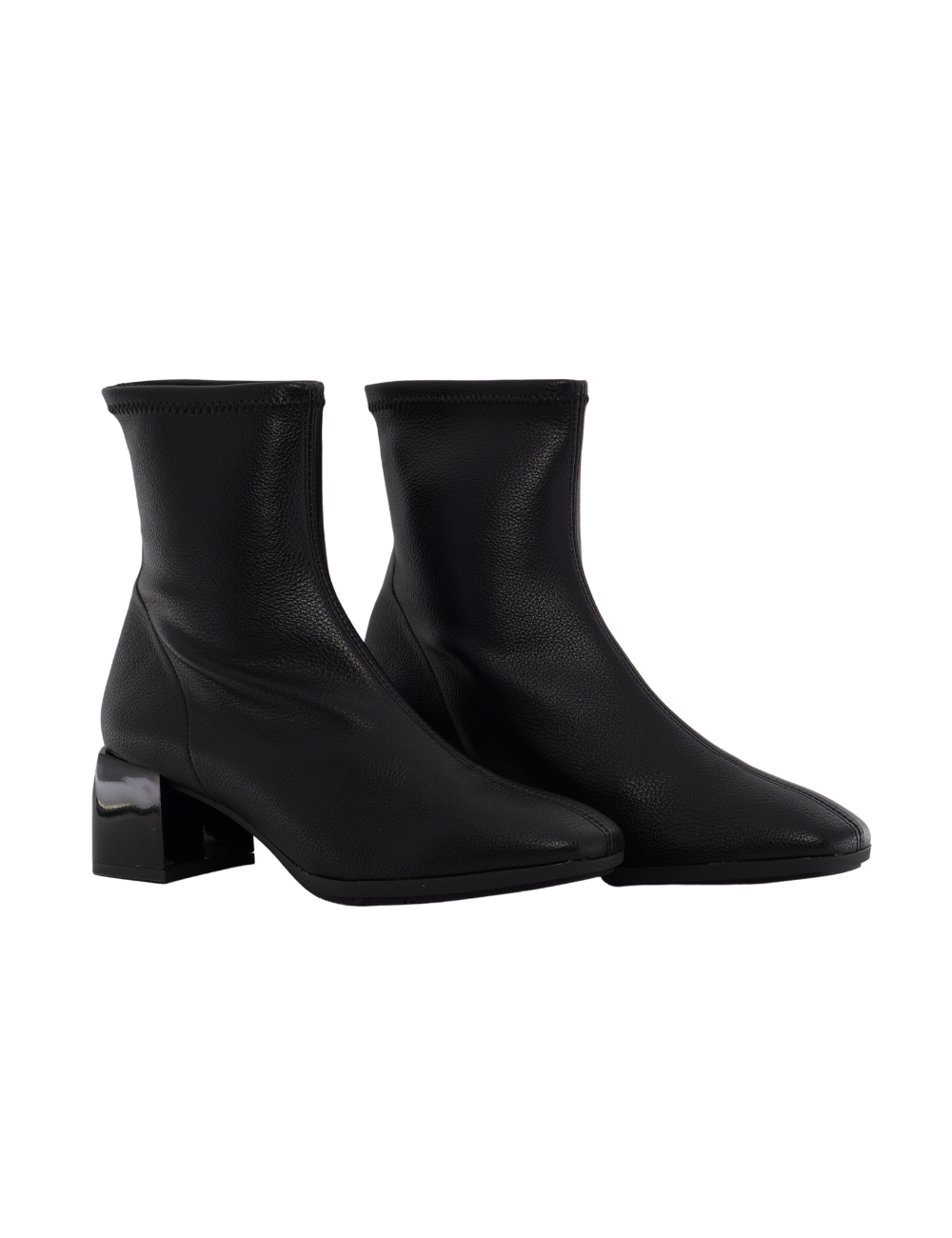 BOTINES DE TACÓN CUADRADO LICRA ESCOOLERS GINEVRA E5062