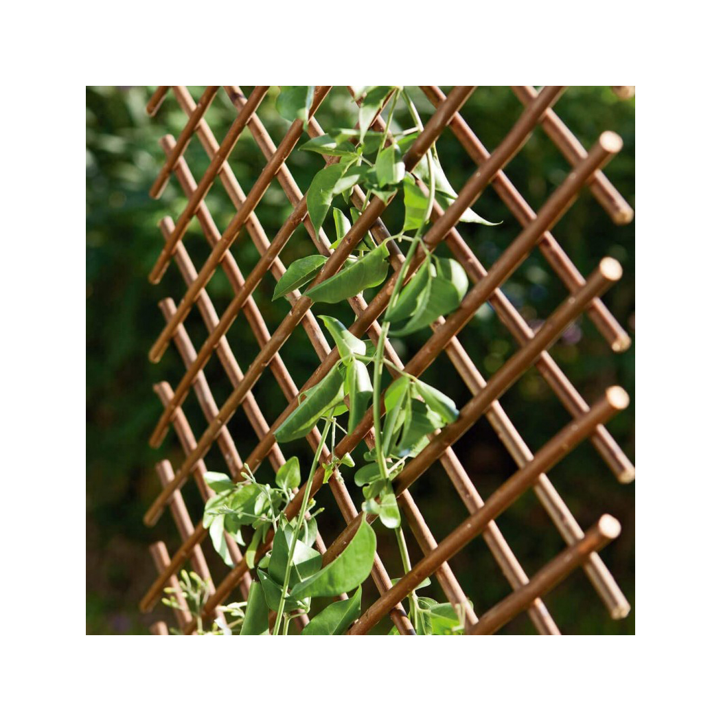 Celosía Extensible de Mimbre Suelosport para Jardín | Enrejado Natural para Plantas Trepadoras
