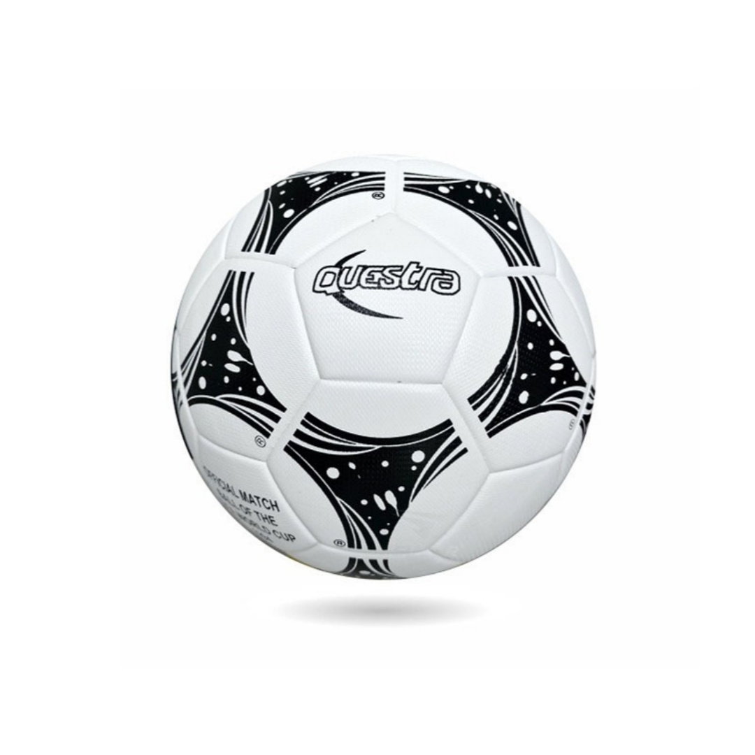 Balón de fútbol profesional tamaño 5 de la serie Mundial, confeccionado con cuero sintético pegado. Diseñado para jóvenes y adultos, apto tanto para partidos como para entrenamientos, incluyendo el uso por parte de estudiantes.