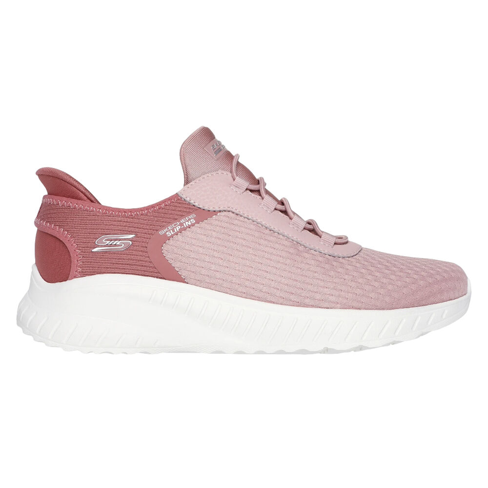 Zapatillas Rosas Skechers Slip-ins: BOBS Sport Squad Chaos Blush con Plantilla con Amortiguación