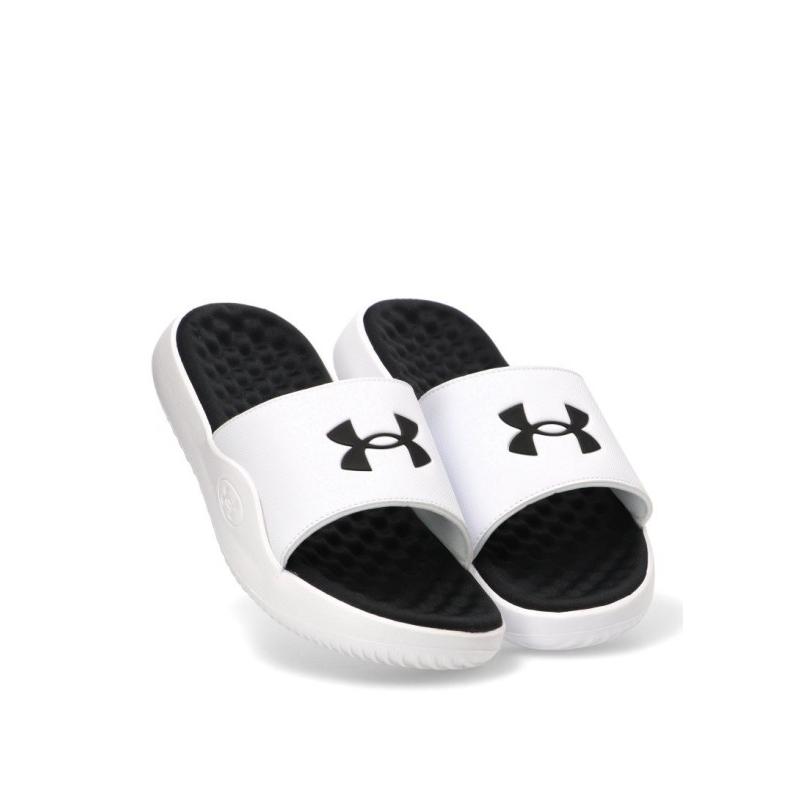 Chanclas Sandalias Playa Pala Under Armour - Hombre - Suela Plana - Modelo 6010383 - Color Blanco