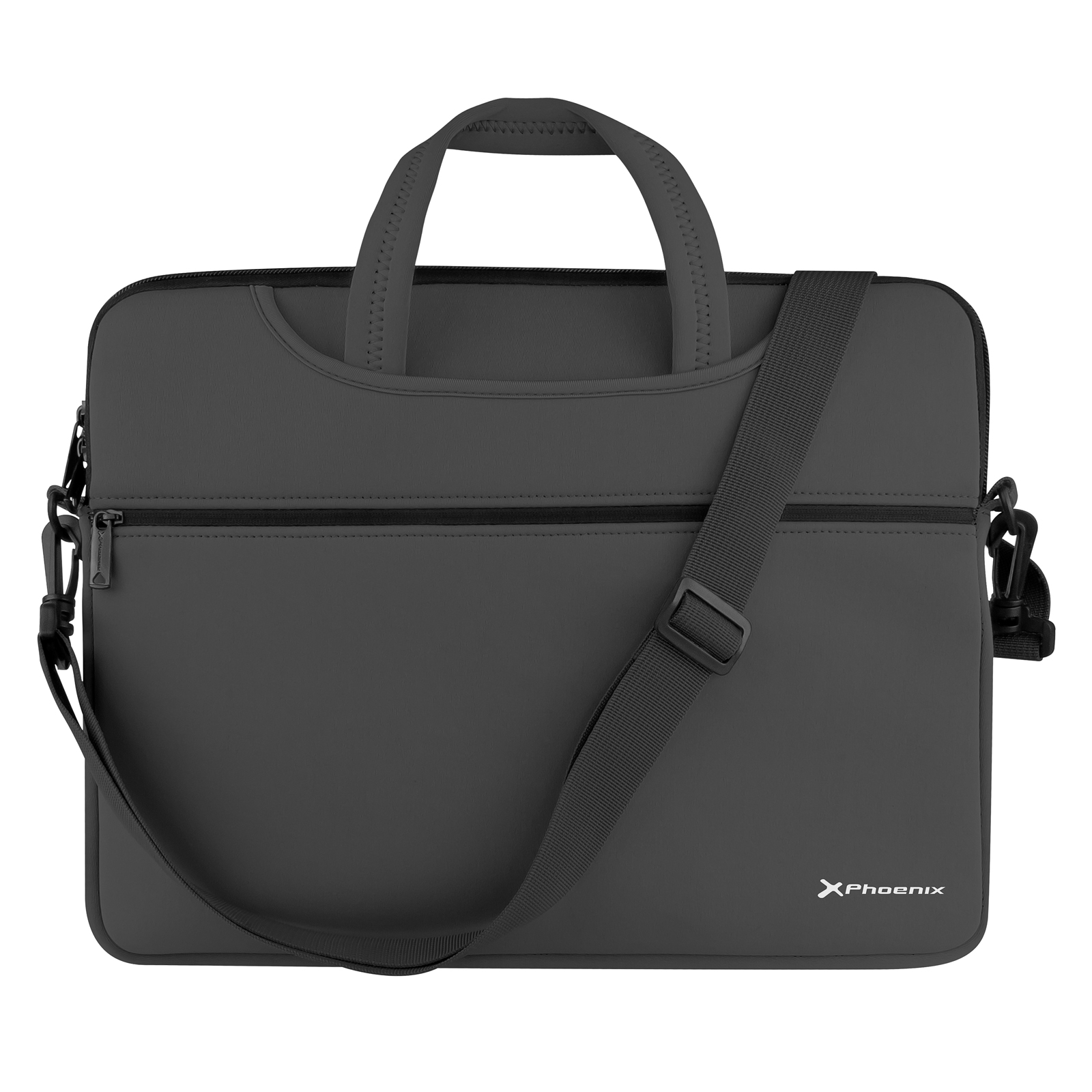 Phoenix Technologies Maletín Portátil 16" PHBASICSH16B Neopreno NEGRO con Protección de 3 Capas