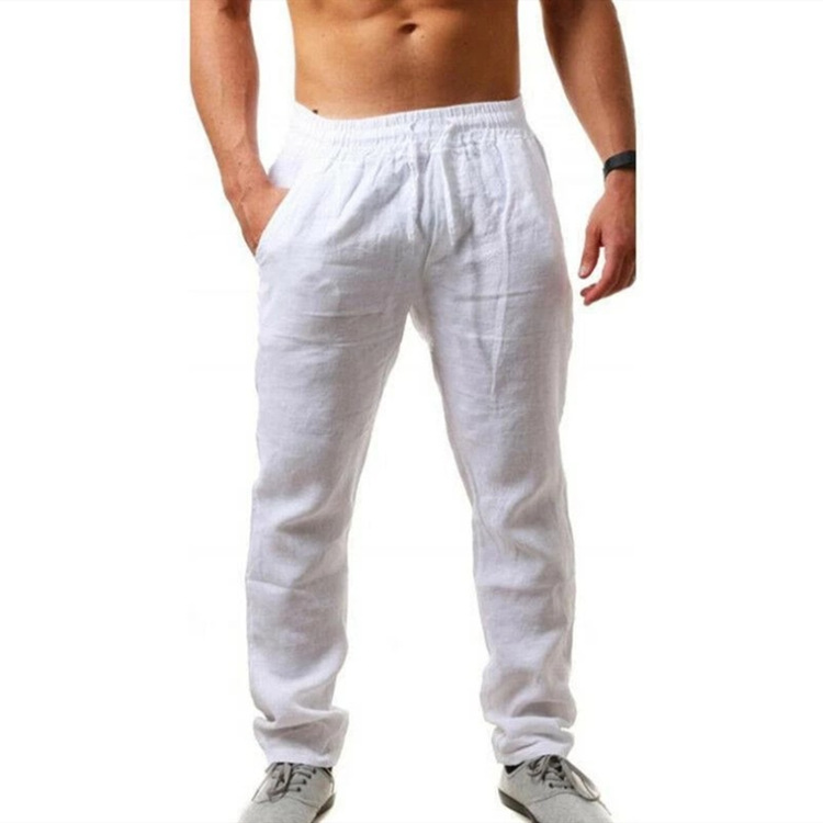 TK Pantalon Lino Hombre Tallas Grandes Casual Verano Elásticos de Color Liso Pantalones Casual de Verano Pantalones Suaves y Cómodos para Hombre con Bolsillos Uso Diario Pants Una variedad de colores y tamaños para elegir.