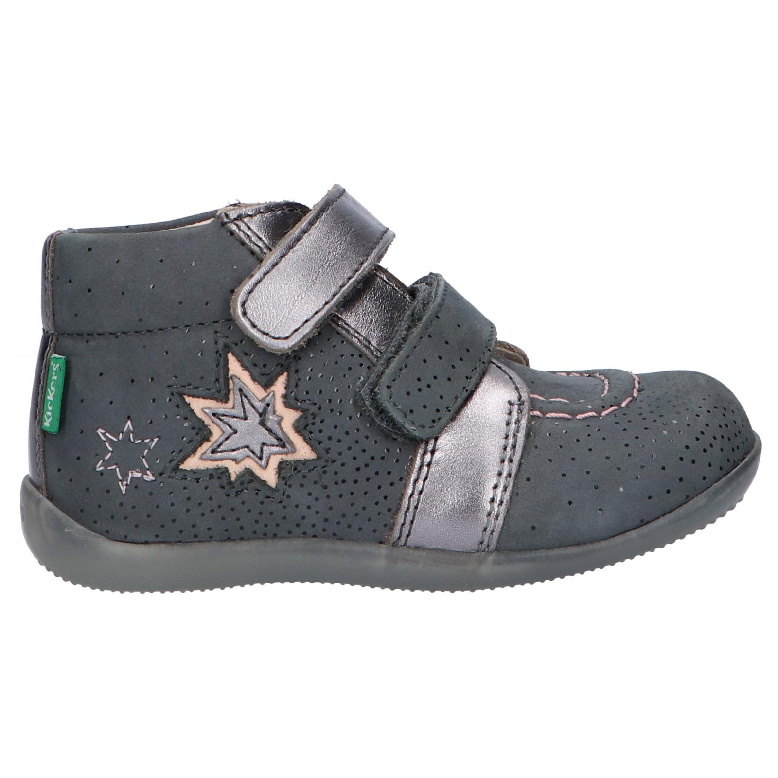 Kickers girl's ankle boots 829620   Banggy 122 bright gray