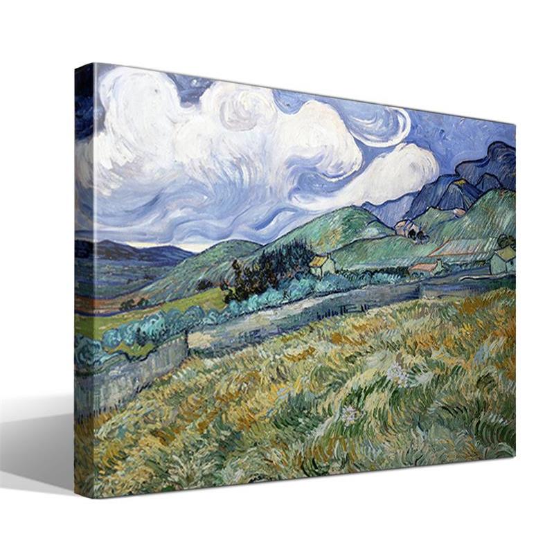 Cuadro Canvas Paisaje Vincent Van Gogh - Alta Resolución - Lienzo Algodón 100% - Bastidor Madera 3x3cm - Calidad Superior