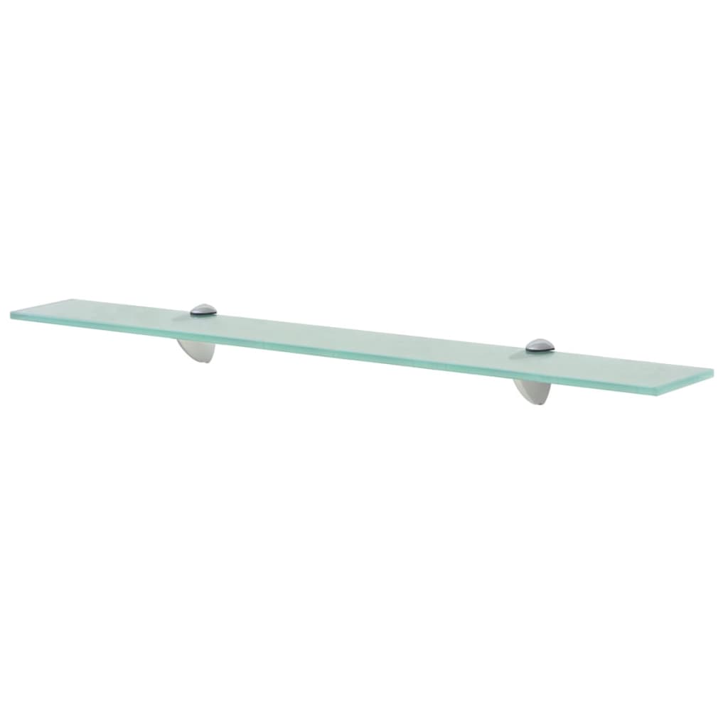 vidaXL Estantes flotantes 2 unidades vidrio 8 mm 70x20 cm Transparente, Negro, Blanco Mueble Almacenaje Estantería para Oficina, Estudio, Dormitorio Estantería/Librería/ mueble de Almacenamiento