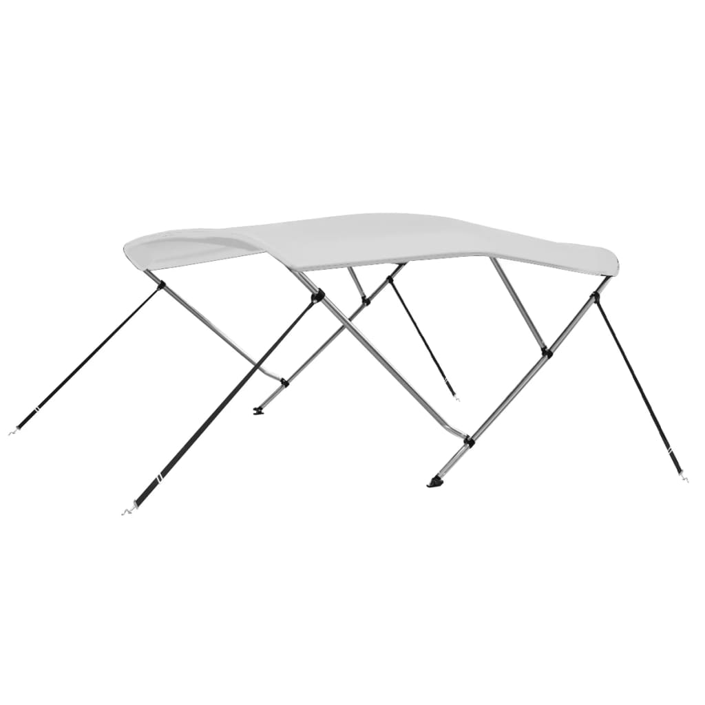 vidaXL Toldo Bimini de 3 Arcos 183x180x137 cm de lona para Embarcación Color Azul, Blanco, Antracita y mas