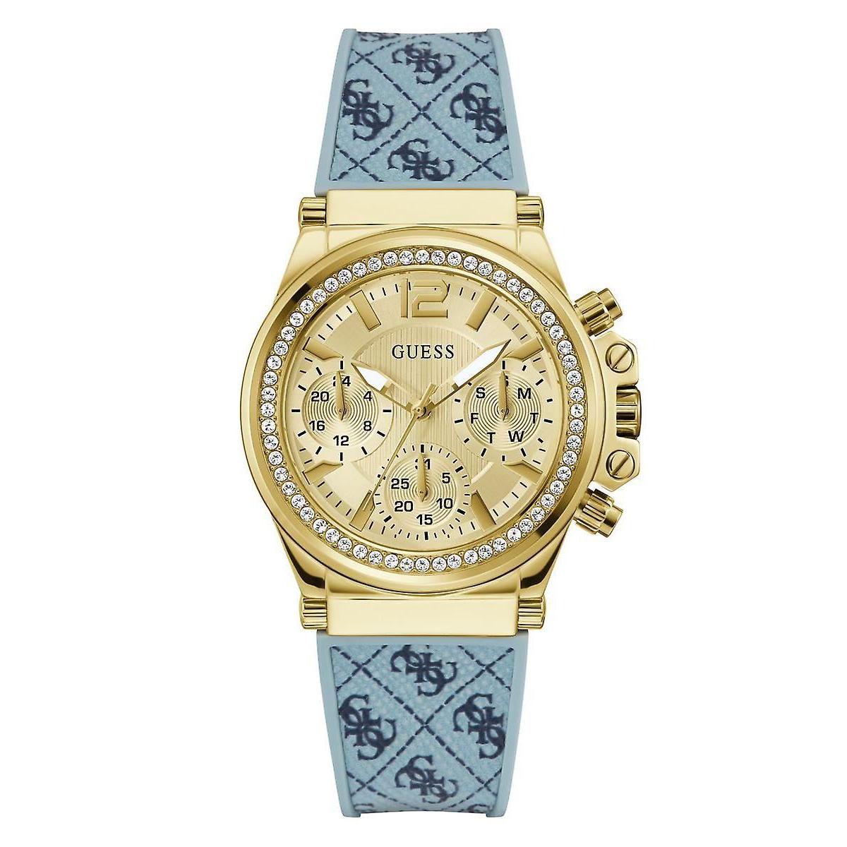 Guess Reloj Mujer Analogico Cuarzo con Correa de Silicona GW0699L1