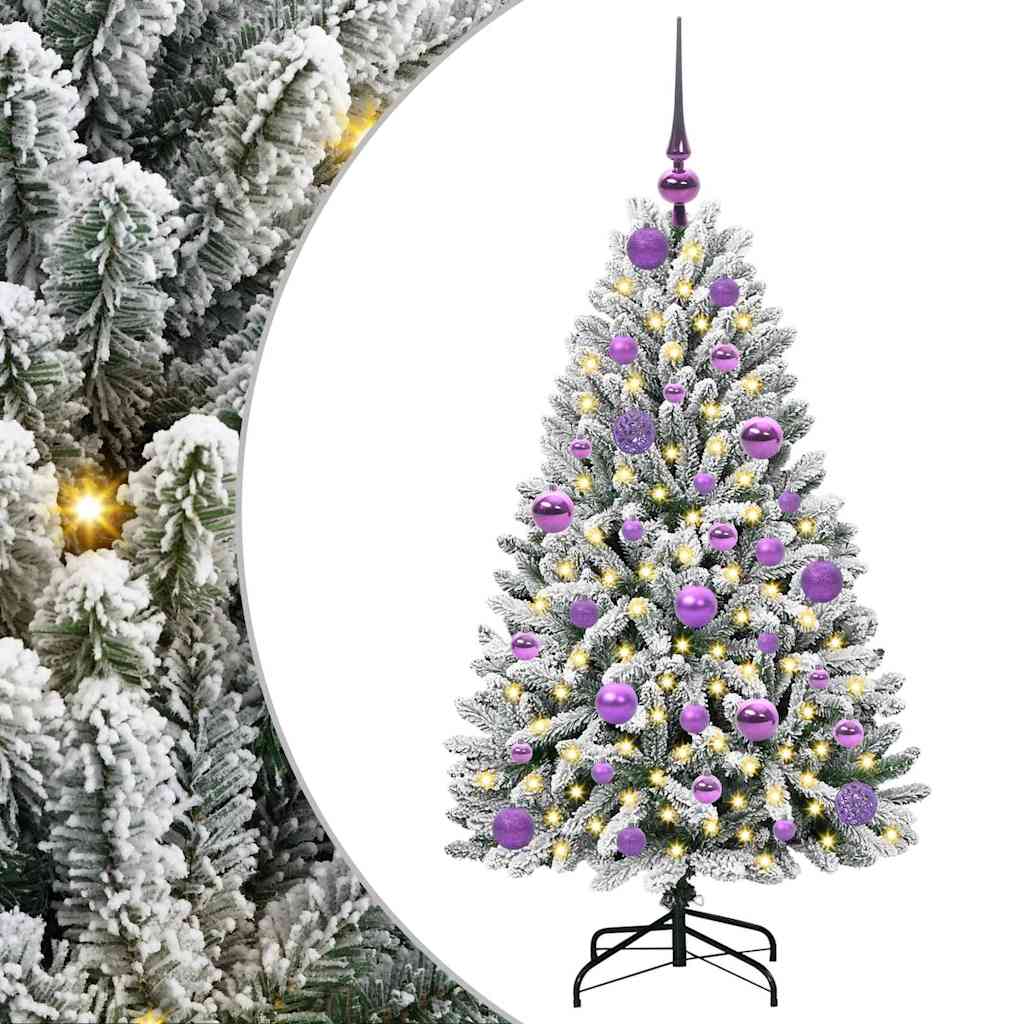vidaXL Árbol de Navidad artificial 120 cm 150 LED Blanco Cálido
