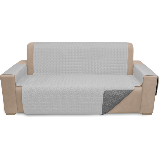 BL BELUM - Funda sofá Reversible microsatén- Funda cubre sofá acolchada y ajustable- Funda cubre sofá protector sofá- Funda Sofá