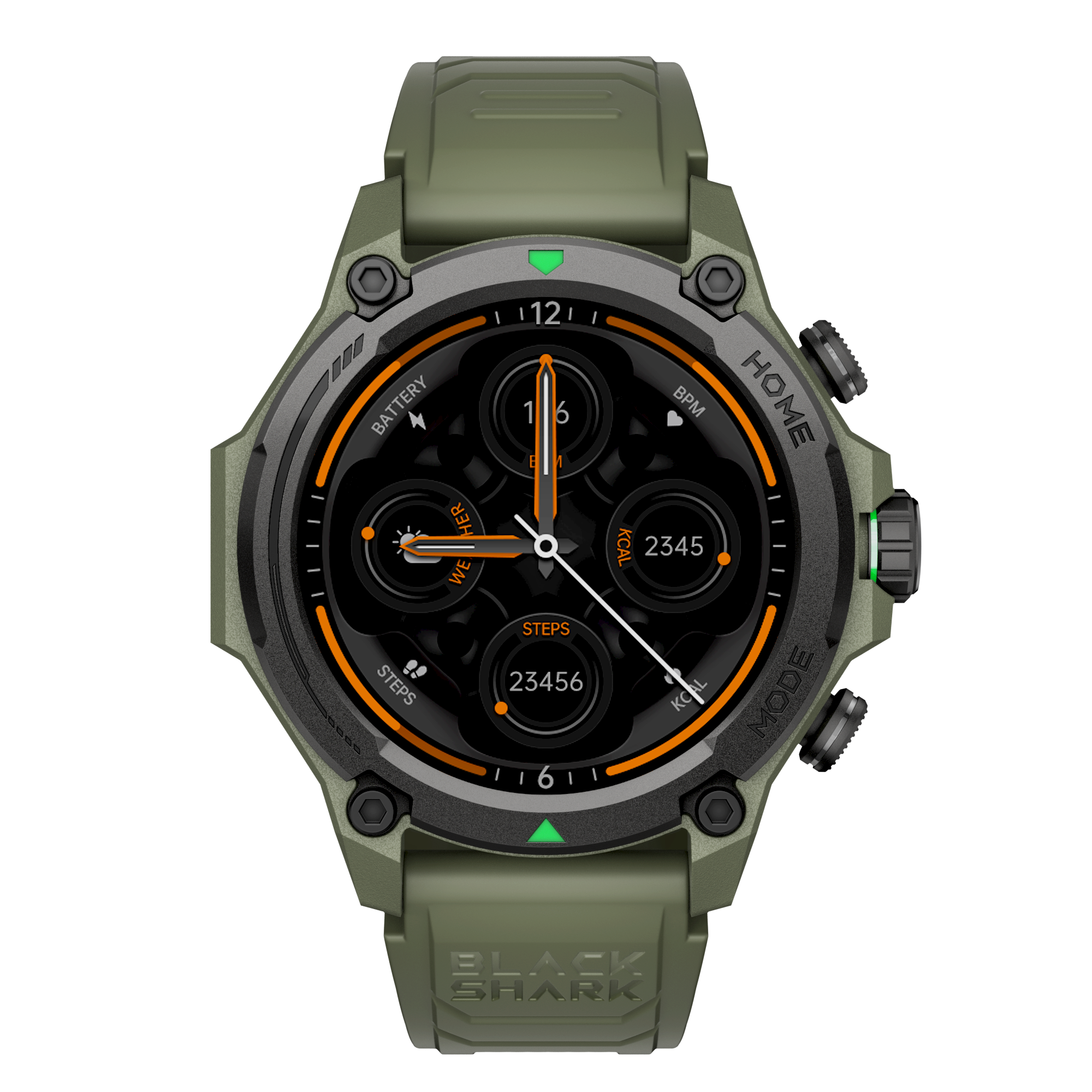 Smartwatche-BlackShark GS3, Independent GNSS Positioning, 1.43" AMOLED Display, Military Grade Durability, 50m Water Resistance, Health Monitoring, 21-Day Battery Life, AI Watch Faces, ENC Bluetooth Call
