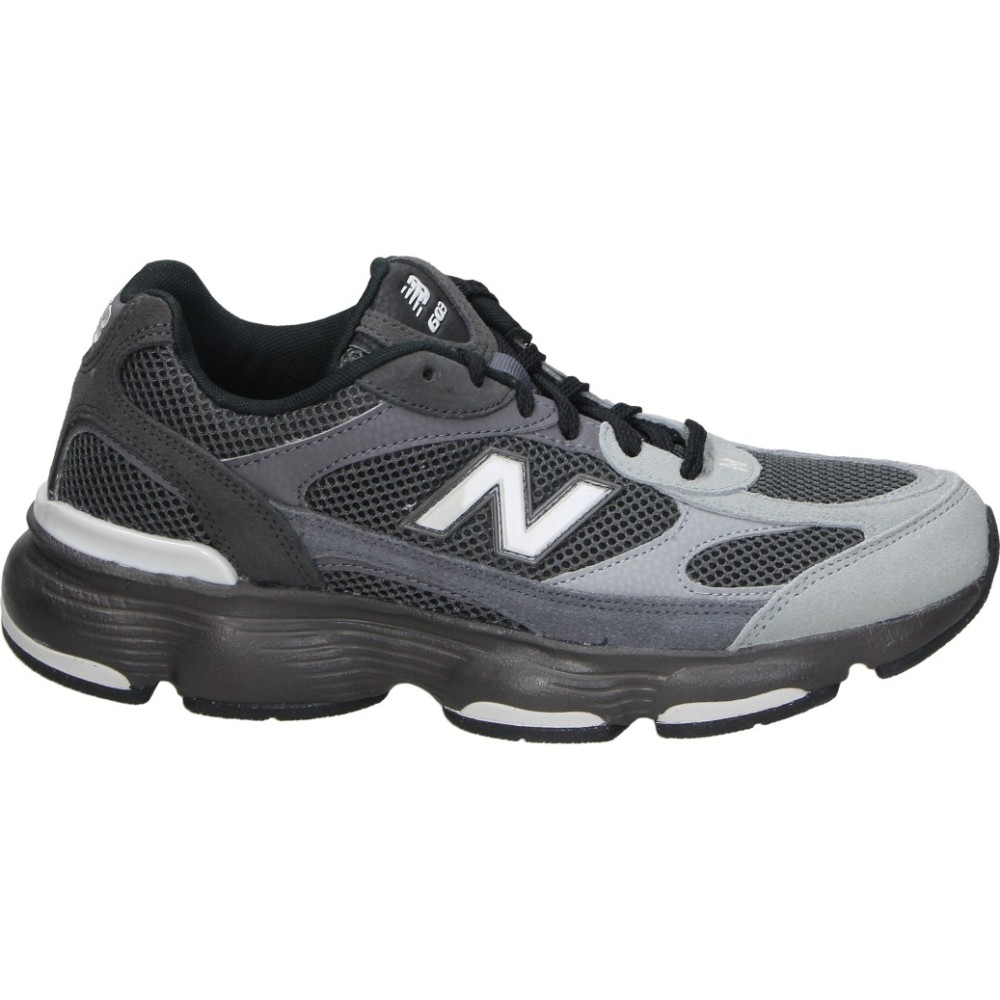 NEW BALANCE | Zapatillas 603 New Balance para Hombre – Deportiva Negra de Estilo Lifestyle con Detalles en Gris, Cierre de Cordones, Suela Gruesa, Diseño Casual Deportivo y Comodidad para el Día a Día – Modelo M6032DK