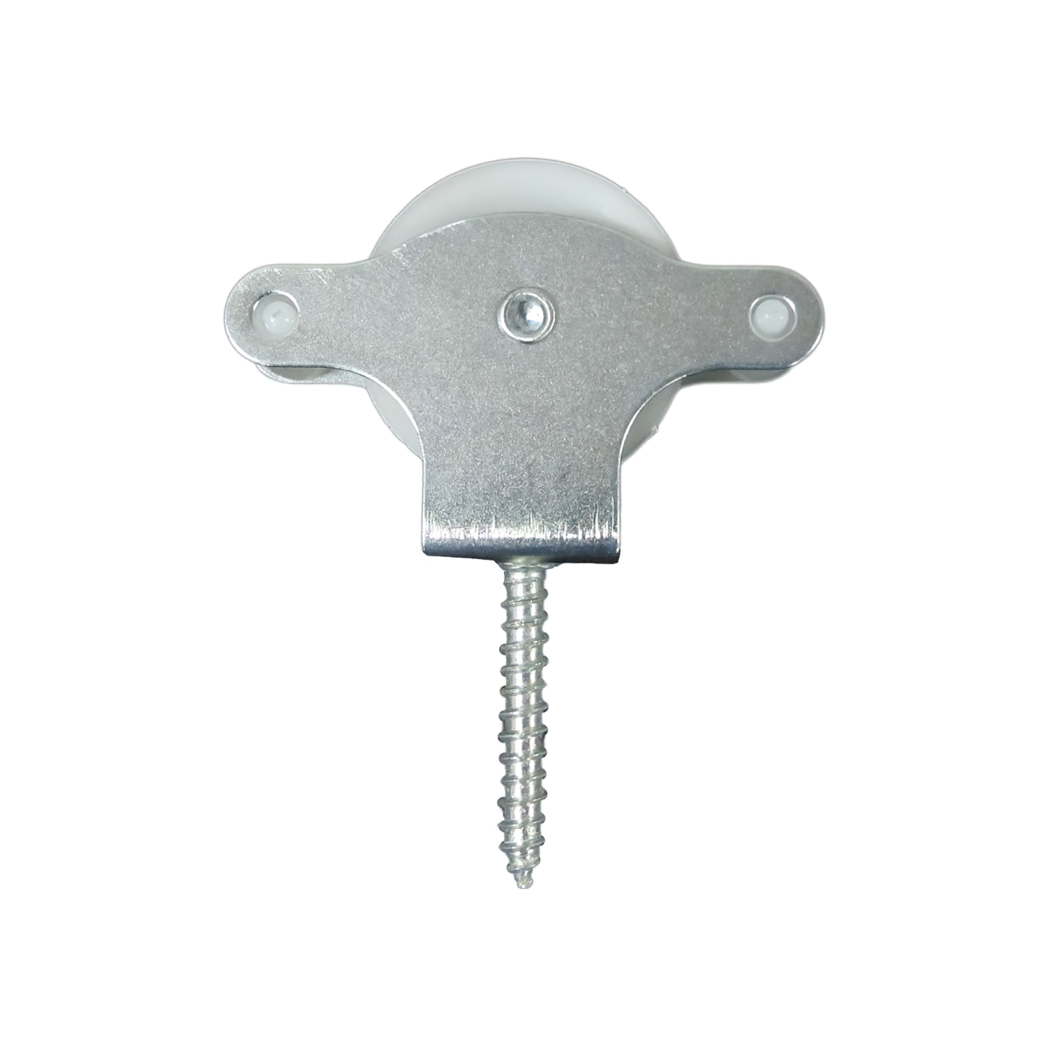 SANCO STORE - WOLFPACK LINEA PROFESIONAL Polea Tendedero Wolfpack Zincado 40 mm. Roldana Plástico con Tirafondo
