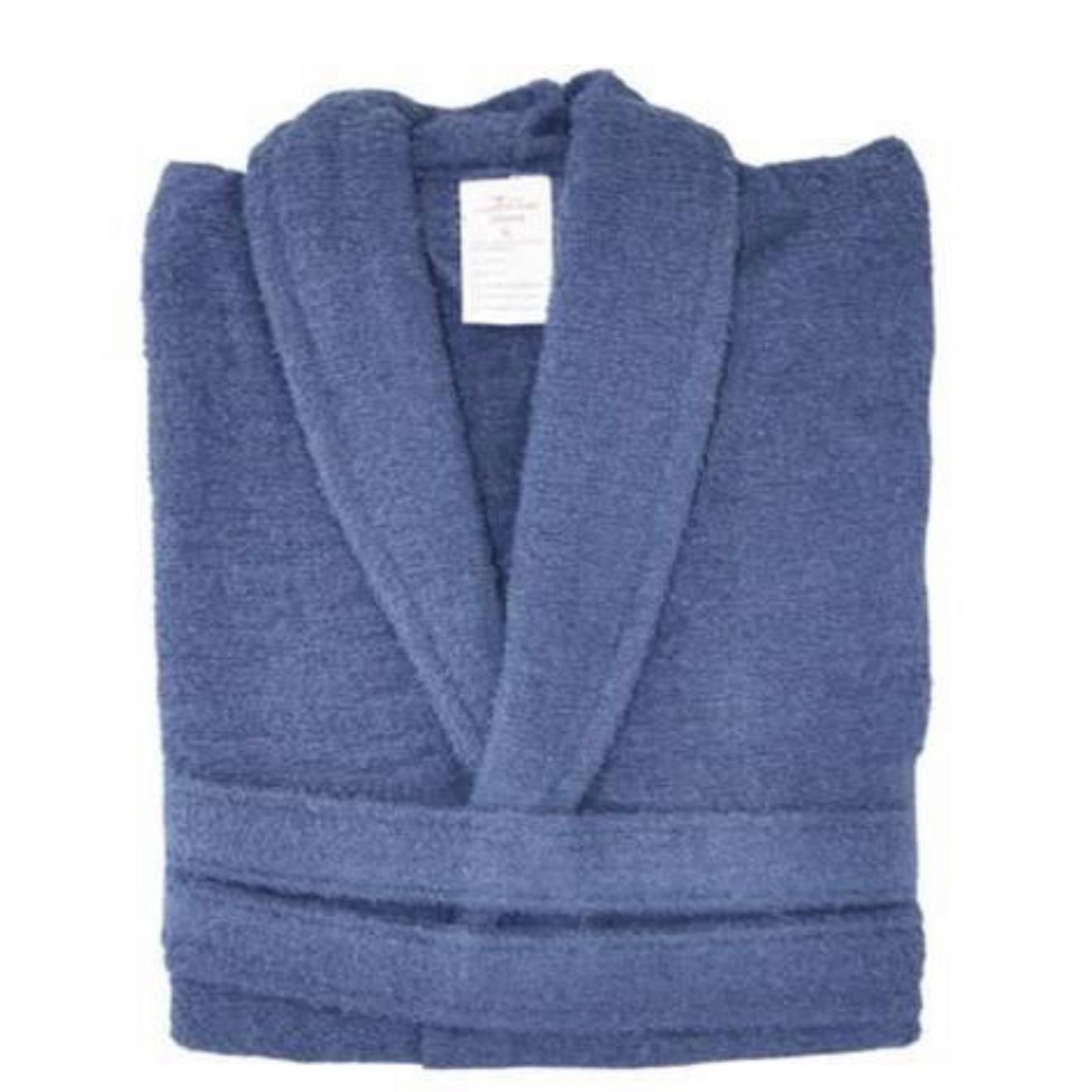 Albornoz de baño de Algodón cardado sin capucha. 100% Algodón Disponible en varios colores. Tejido ultra suave y absorbente. Tamaños M, L, XL y XXL