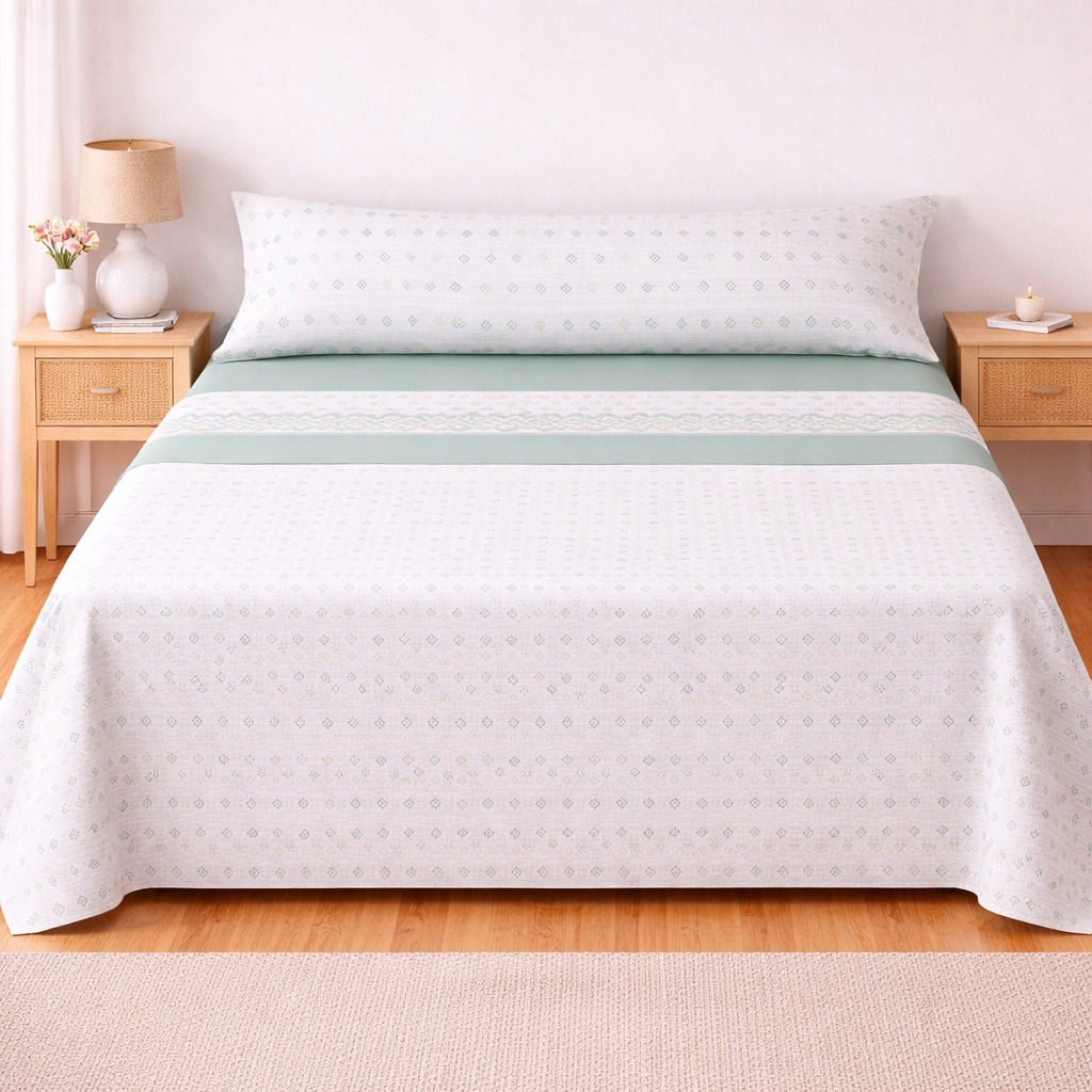 Juego de Sábanas Microfibra 100% Poliéster, Suaves y Frescas para Verano, Estampadas, incluye Bajera -Encimera-1 o 2 Funda de almohada, Entrega en España en 48 a 72 horas Escanea el QR para ver el artículo e