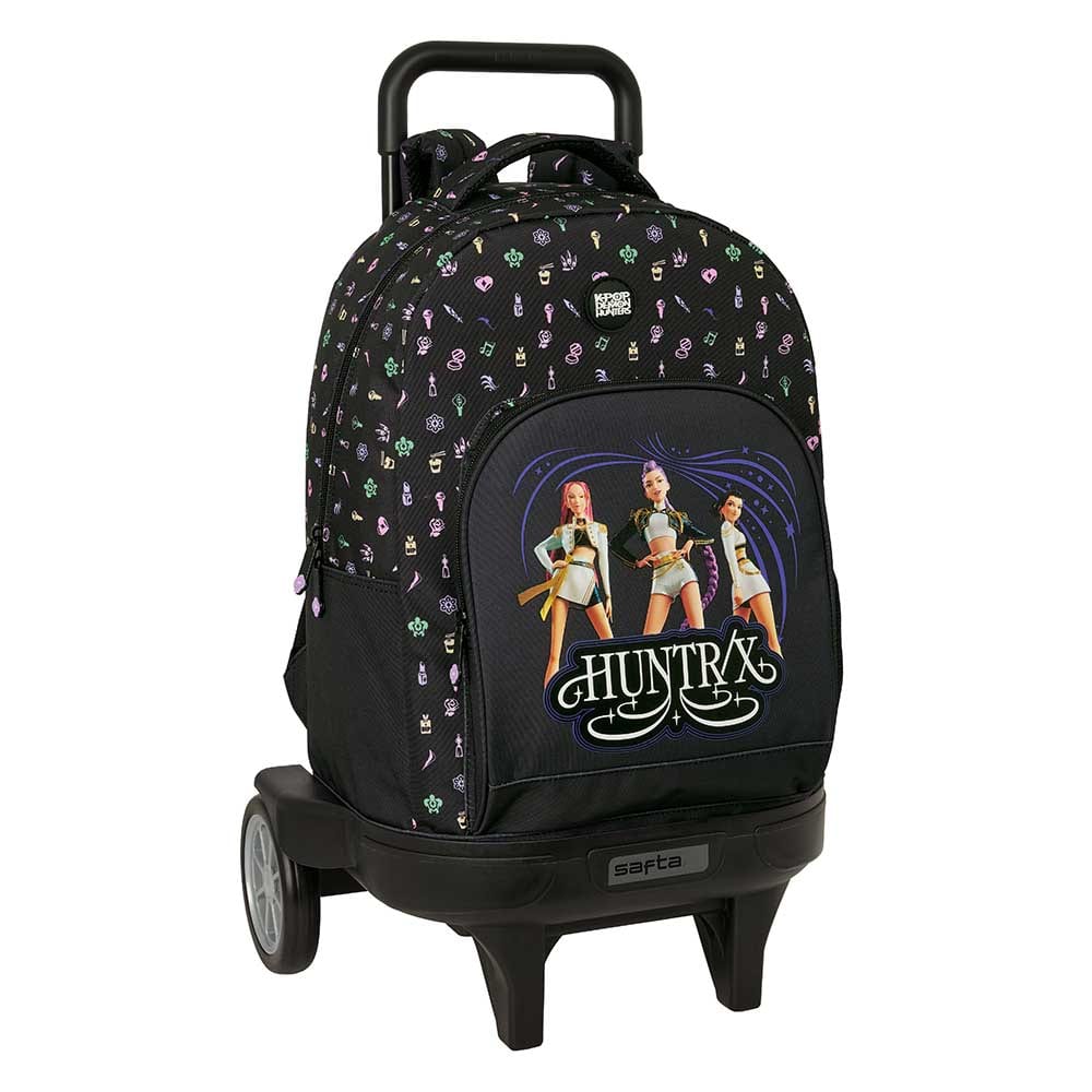 SAFTA | Mochilas Escolares K-Pop Demon Hunters Sound, Modelos Mini, Guardería 3D con Leds, Junior, Doble, Extensible, para Portátil y con Ruedas, Mochilas con Licencia Oficial