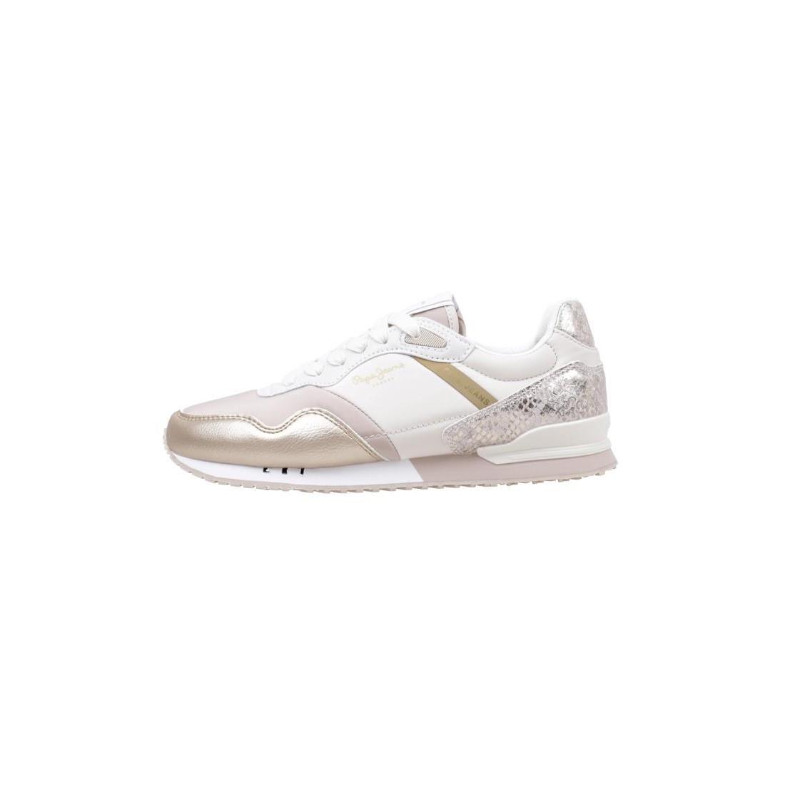 Pepe Jeans LONDON W SNAKE DEPORTIVAS PLANAS mujer Dorado