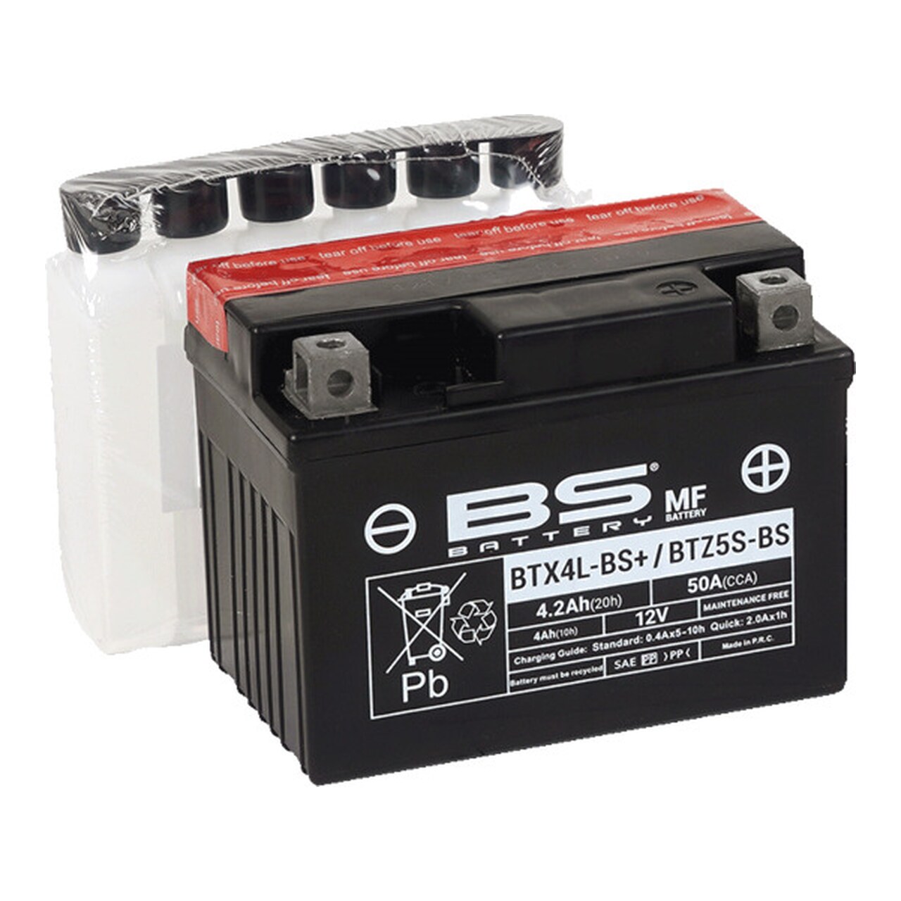 Batería De Moto Sin Mantenimiento Btx4l-Bs y 12V 246610025