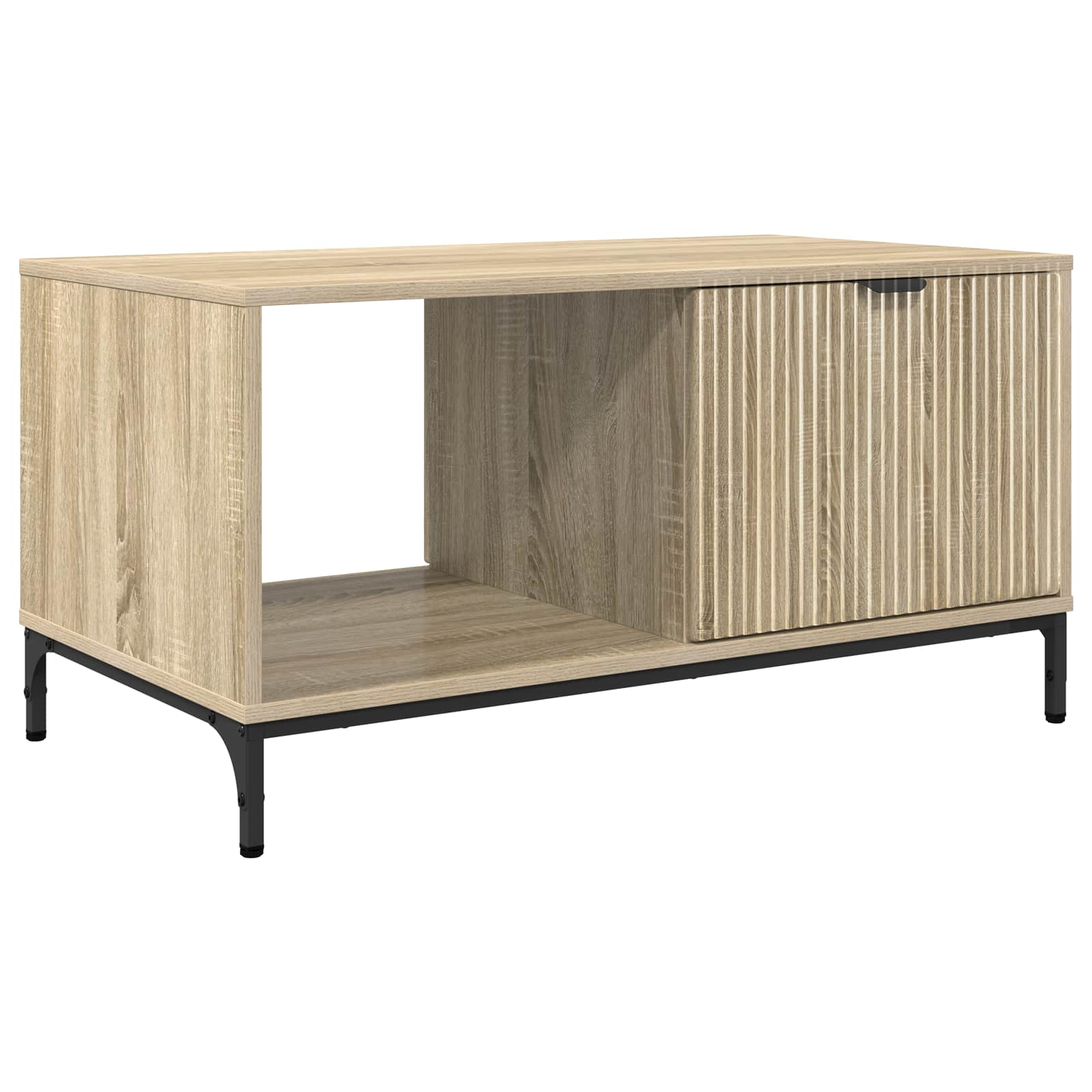 vidaXL Mesa de Café 90 x 49 x 46 cm Madera de ingeniería Multicolor